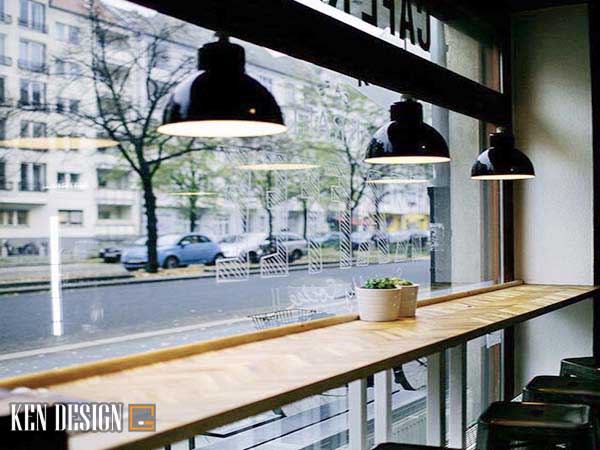 bài trí không gian thiết kế quán cafe trong nhà